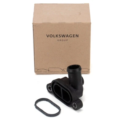 ORIGINAL VW Audi Kühlmittelflansch + Dichtung TOUAREG 7L 7P 3.0 TDI 059121506H - Bild 1 von 4