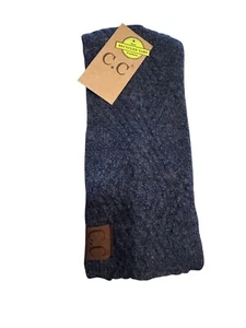 C.C. Navy Cable Knit Lined Head Wrap - Picture 1 of 1