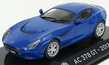 MODELLINO AUTO ABSUP073 AC 378 GT 2012 - CON VETRINA WITH SHOWCASE BLUE 1/43