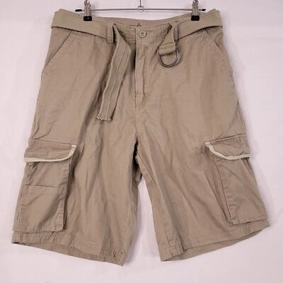 Pantalones Cortos Swiss Cross Hombre Carga Caqui Marrón Talla 32 Cinturón Incluido Foto 1 de 4