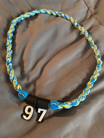 LA Chargers JOEY BOSA #97 Double Rope Team Necklace 22" FAST! FREE SHIP! Cover