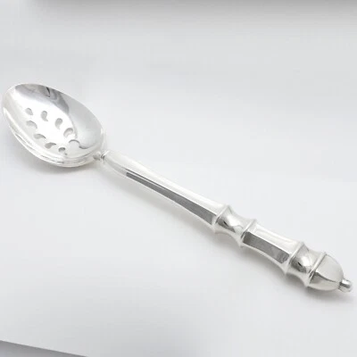 Towle Carpenter Hall Sterling Silver Pierced Serving Table Spoon Hollow Handle - Image 1 of 4