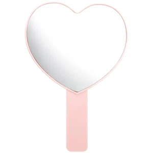 Herzform Makeup Spiegel Reise Make -up Mirror Eitelkeitspiegel mit Griff - Bild 1 von 12