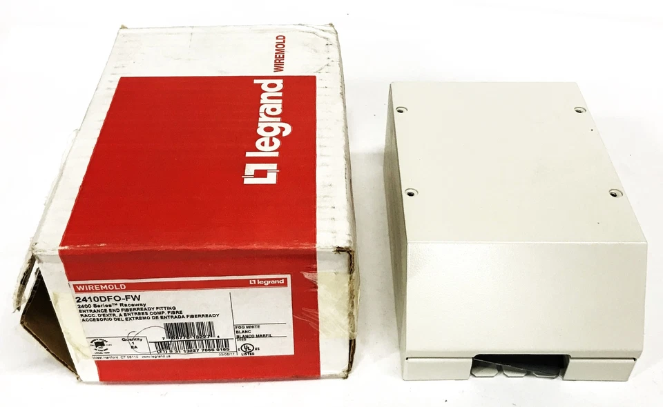 Extremo de entrada dividido listo para fibra Legrand blanco niebla 2410DFO-FW NOS Foto 1 de 4