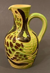 Jarra jarra de cerámica Accolay de cerámica francesa de mediados de siglo firmada - Imagen 1 de 12