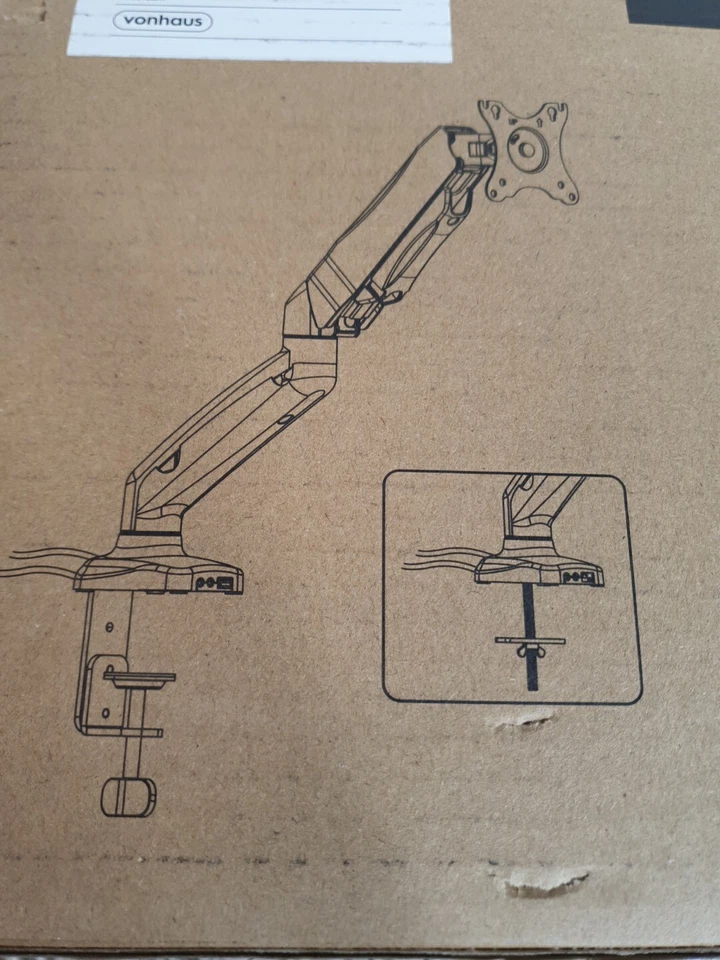 VonHaus 05/118 13 to 27 inches Full Motion Monitor Mount - Image 1 of 4