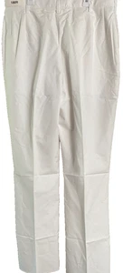 WOMANS WHITE DRESS SLACKS HOSPITAL DUTY UNIFORM  SIZE 18MR - Picture 1 of 3