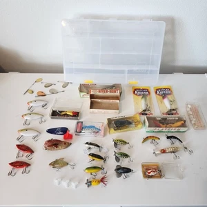 Lote SEÑUELOS DE PESCA VINTAGE 26+ Plano Crippled Killer, Jitterbug, Cordell, Heddon - Imagen 1 de 24