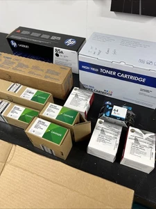 11 wkładów atramentowych / materiałów do drukarek luzem HP85A TN217 HP64 HP57 HP61XL Lexmark OEM - Zdjęcie 1 z 24
