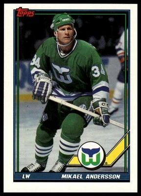 1991-92 Topps #197 Mikael Andersson - Image 1 of 2