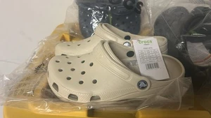 Crocs Classic Clic Knochenfarbe Damen 8 Herren 6 - Bild 1 von 2