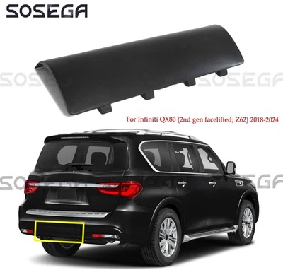 Cubiertas de barra de enganche de remolque para parachoques trasero Infiniti QX80 2018-2024丨85018-6GW0H Foto 1 de 4