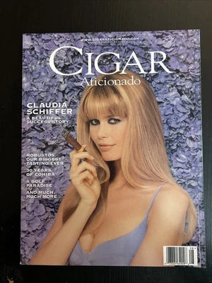 Claudia Schiffer Success Story CIGAR AFICIONADO MAGAZINE NEWSSTAND 8/1997! Foto 1 de 4