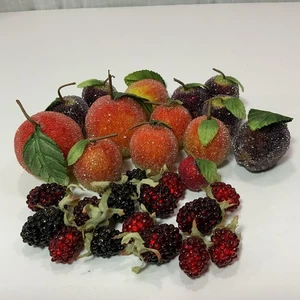 "Lote vintage de 29 piezas de centro de mesa decorativo retro con cuentas azucarado con cuentas 1""- 2""" - Imagen 1 de 5