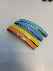 4 Vintage Stay Tight Clasp Clip Hair Barrettes  Made In USA Metal 3.5” - Picture 1 of 5