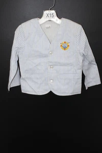 Vintage Size 4 Boys Sailors Suit Coat Jacket Blazer Nautical - Picture 1 of 7