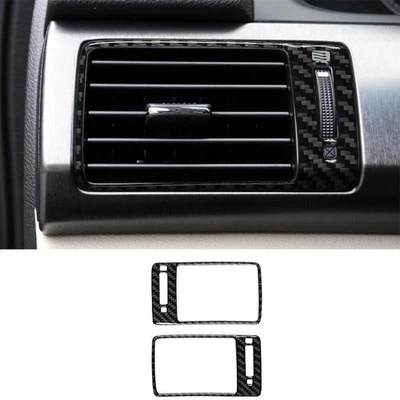 2Pcs Carbon Fiber Side AC Air Vent Outlet Cover Trim For Honda Accord 2013-2017 - Image 1 of 4