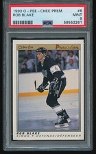 Rob Blake 1990-91 O Pee Chee OPC Premier RC #6 PSA 9