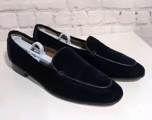 The Row Adam Damen-Loafer blau Samt Lederbesatz Größe 39,5 US 9,5 - Bild 1 von 20