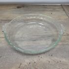 Shallow Clear Glass Cooking Dish With Small Handles