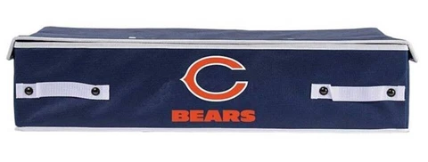 Chicago Bears NFL Large 26"x18"x6" Collapsible Under the Bed Storage Bin Cover