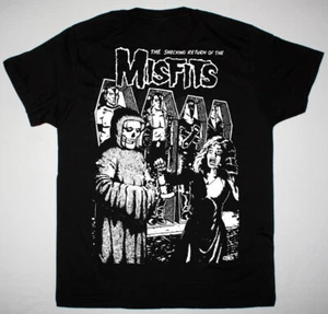 CAMISETA NEGRA NUEVA MISFITS THE IMPACTANTE RETURN OF THE MISFITS DA595 - Imagen 1 de 5