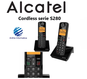 Telefono Cordless DECT Alcatel S280 - VIVAVOCE - BLOCCO CHIAMATA - VARI COLORI - Zdjęcie 1 z 12
