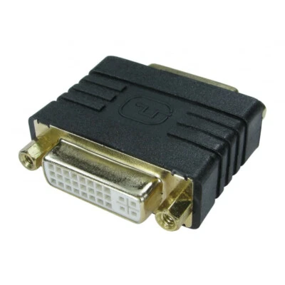 DVI-I Coupler 29pin female Connector Joins 2 DVI cables Gender Changer Dual Link - Image 1 of 2
