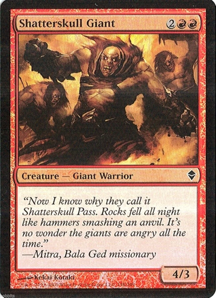 MTG - Zendikar - Shatterskull Giant - 2X - Foil - NM - Image 1 of 1