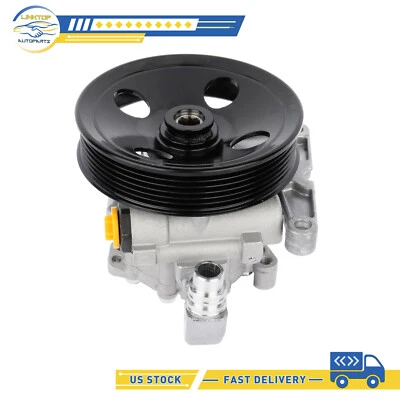 For Mercedes-Benz C320 C240 CLK500 CLK55 AMG New Power Steering Pump With Pully - Image 1 of 3