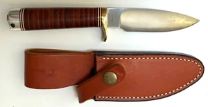 VINTAGE BLACKJACK CLASSIC BLADES WOODSMAN WITH HI QUALITY LEATHER SHEATH - Picture 1 of 19