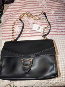 New With Tags nine west shoulder bag black Double Chain Strap Retail $79.00 - Picture 1 of 7
