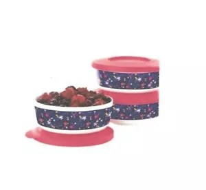 Tupperware - Falling for Floral - 3 Pc - Size - 1.25 Cups each. - Picture 1 of 3