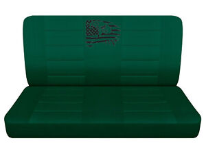 Truck Seat Covers Fits 1987-1990 GMC S-15 Eagle on Green Bench Seat Covers