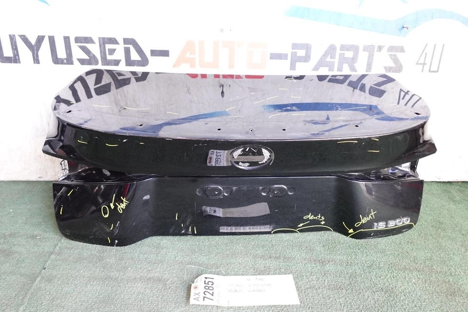 w/dents 2021 2022 2023 LEXUS IS350 IS 250 IS300 REAR DOOR TRUNK LID OEM AX72851 - Image 1 of 4