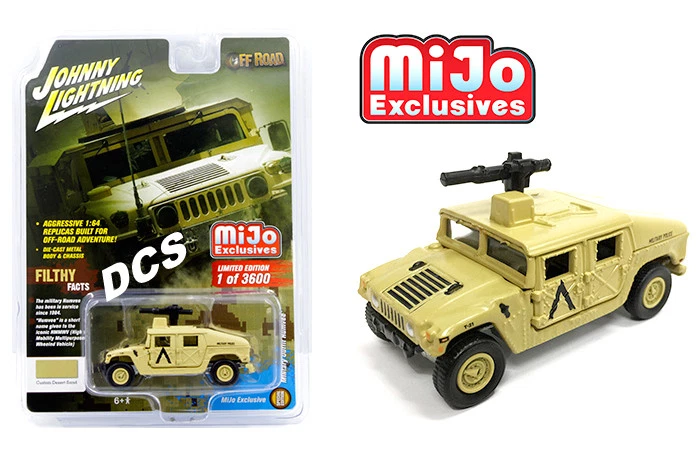 JOHNNY LIGHTNING OFF ROAD MILITARY POLICE HUMMER HUMVEE 1/64 TAN JLCP7158 - Image 1 of 1
