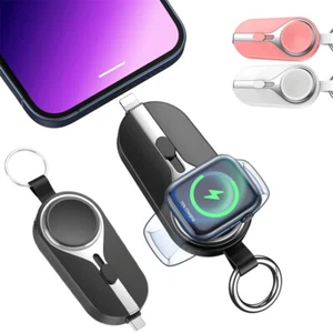 Wireless Portable Charger for iPhone,2500mAh Mini Power Bank for Apple Watch - Picture 1 of 15