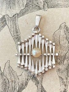 Charmant Pendentif en Argent Massif avec perles Collier - Bijoux - Bild 1 von 2