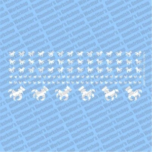 GINFRITTER EAGLE CLAW IN WHITE DECALS TRANSFERS COMPATIBLE 28mm - 35mm Figures - Picture 1 of 2