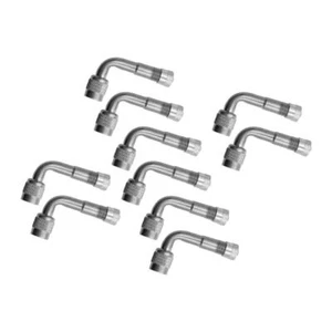 10x 90° Angle Tire Valve Extender Extension Adapter For Car Trailer - Picture 1 of 4