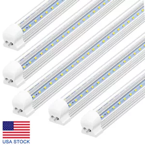 2~100 Pack T8 8FT LED Shop Lights 6000K 4FT LED Tube Light Bulbs V-Shape 14W~90W - Picture 1 of 18