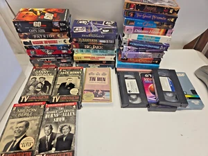 Big Lot of 42 VHS Tapes Action, Drama, Western and Documentary Mixed - Picture 1 of 6