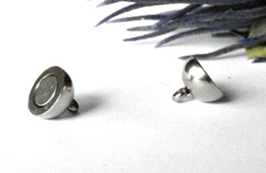 SCHMUCK-STCK Edelstahl Magnetschließe Magnet Schloss Verschluss Karabiner  S - Picture 1 of 16