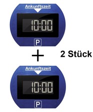 2x Stück Park Lite Elektronische Parkscheibe mit Zulassung Parklite Blau Needit 