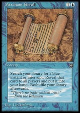 Merchant Scroll  X (1)  Homelands EX/NM, English MTG (RG) 4RCards