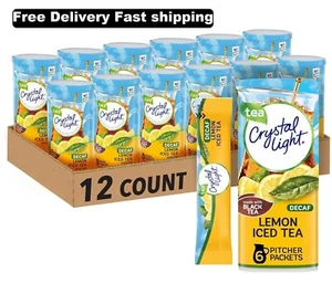 Crystal Light Sugar-Free Decaffeinated Lemon Iced Tea Naturally Flavored Drink - Picture 1 of 6