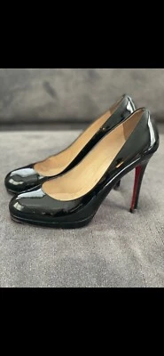 Christian Loubitan Negro Nuevo Bomba Simple 120 Patente Talla 6.5 Usado Foto 1 de 3