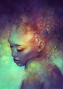 FANTASY ART PRINT Camoflage Anna Dittman - Afbeelding 1 van 1