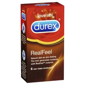 Real Feel Non-Latex 6 Pack Sex Adult Pleasure Orgasm Condom - Picture 1 of 1