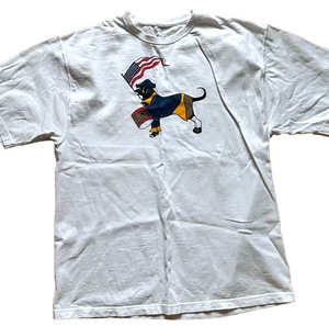 Camiseta El Perro Negro Talla M Cuatro de Julio Día de la Independencia Fiesta Patriótica - Imagen 1 de 4